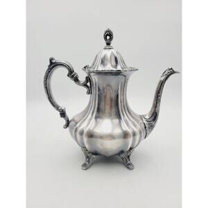 Lancaster Rose Teapot by Poole Silver Plate EPCA 400 VINTAGE